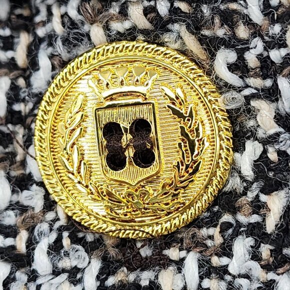 Sam Edelman Womens Tweed Coat With Gold Button Accents - X-Large - Picture 8 of 15